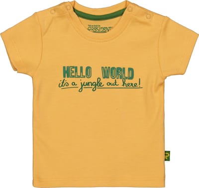 4PRESIDENT Newborn T-shirt - Buff Orange - Maat 56 - Baby T-shirts - Newborn kleding