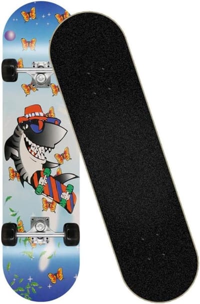 Compleet Skateboard - Cruiser Trickboard - Beginners Stunts - Dubbele Kick Dek - 31 x 8 inch - C