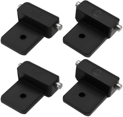 Dailygoods- Camperjaloezie Scharnier Reparatie - Scharnier Reparatie Plaat - Scharnierboor - Compatibel met Ducato/Transit/Sprinter - 2x Rechts/2x Links - Kunststof/Metaal
