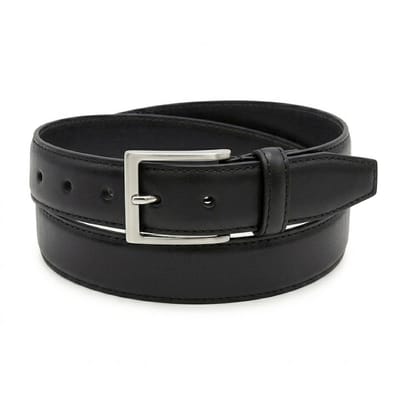 Safekeepers Luxe Leren Riem Heren - 3CM- Echt Leer – Nikkelvrije Gesp Zwart