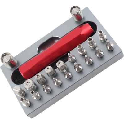 Outil de retrait de couronne de montre Acier inoxydable Assemblage facile Largement compatible Outil de retrait de tube de couronne de montre pour réparation gray
