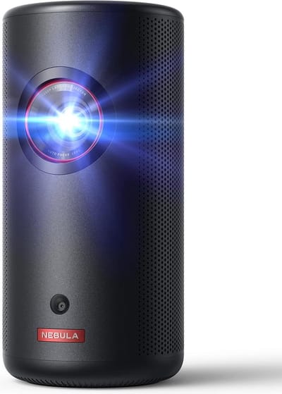 Anker Nebula Capsule 3 Laser - Draagbare Smart Mini Projector - 1080p Full HD - 300 ANSI Lumen - Laserprojector - Autofocus - 120-inch Beeld - Ingebouwde Batterij met 2-5 Uur Speeltijd - Dolby Digital - Zwart