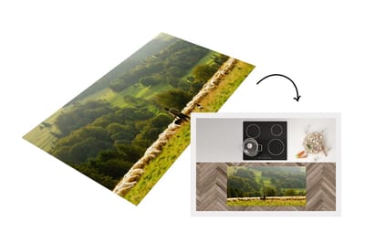 Keukenloper - Loper keuken - Dieren - Schaap - Boom - 120x60 cm - Keukenloper vinyl
