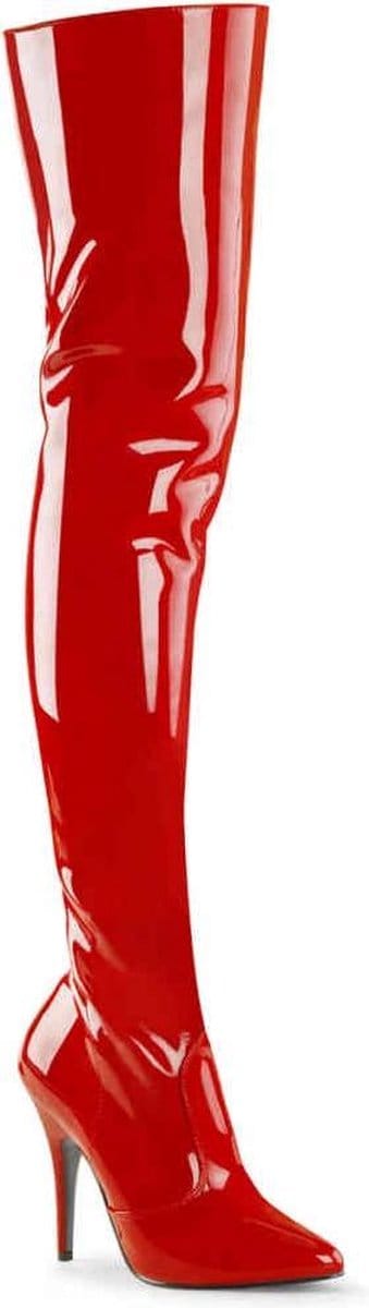 Pleaser Overknee Laarzen -36 Shoes- SEDUCE-3010 US 6 Rood