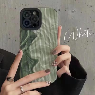 Zwart-wit Kunst Vouw Golf Siliconen Hoesje Voor Samsung Galaxy A51 A52 A50 A32 A31 A23 A53 A54 A71 A72 A73 5G A22 A12 A13 A14 A22 4G gray