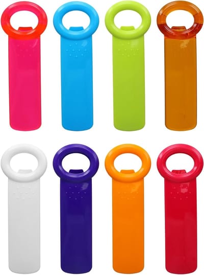 Handige dekselopener set van 8 stuks voor schroefglazen en flessen, ideaal voor kinderen, ouderen en mensen met beperkte grip, kleurrijk en gebruiksvriendelijk