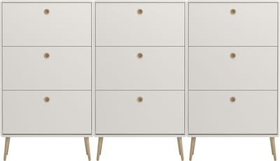 Softline schoenenkast 9 kleppen wit.