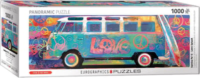 Eurographics & Volkswagen - Love Bus - Parker Greenfield - 1000 stukjes 96×32cm (b×h) - Panorama Legpuzzel