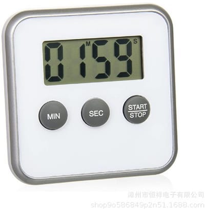 Digitale Kookwekker -Digitale Timer - Kookwekker Inclusief - Magnetisch - Inclusief Standaard Wit -LOUZIR