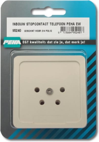INBOUW STOPCONTACT TELEFOON PEHA EW