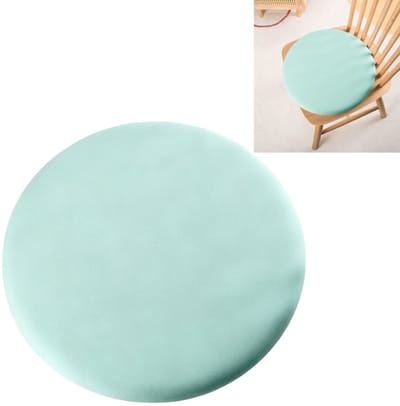 Rond kussen - Dubbelzijdig kussen - Kussen van traagschuim - Buitenkussen - Wasbaar kussen - 35x35x3.5 cm - Zacht en comfortabel - Afneembaar - Geschikt voor binnen, buiten, in de tuin, in de auto en op kantoor - Groen