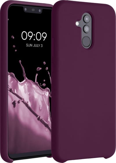 kwmobile telefoonhoesje geschikt voor Huawei Mate 20 Lite - Hoesje met siliconen coating - Smartphone case in bordeaux-violet