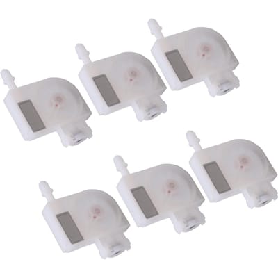 6 stuks vervangende inktdemper met gaasfilter van PP-kunststof voor printers met witte draad van DX5, DX6 en DX7 white