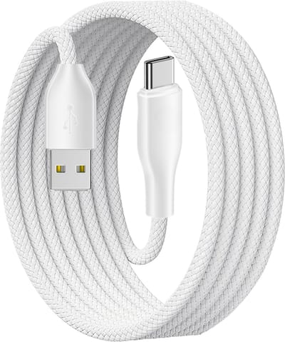 USB A naar USB C Kabel - 2 Meter - Nylon - Geschikt voor Android Auto en Apple CarPlay ( iPhone 15 en iPhone 16 )