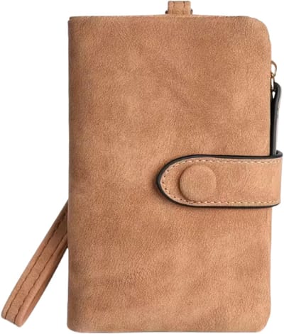 Innerlight® Dames Portemonnee - Bruin - Veel pasjesvakken en ritssluiting - Portemonnee met RFID bescherming - Compacte Creditcardhouder Organiser - Ritsportemonnee - Duurzame Naadwerk
