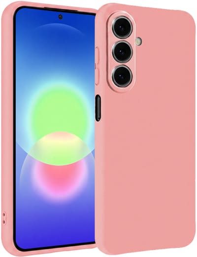 Hoesje - Geschikt voor Samsung Galaxy A27 - Sterk & Shockproof - Siliconen Case - Hoes Cover - Telefoonhoes - Lichtroze