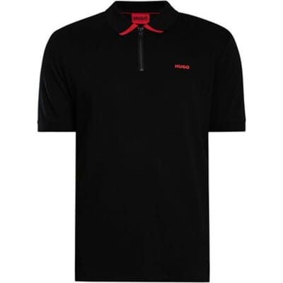 Polo Shirt Korte Mouw HUGO Dalomino Zip Polo Shirt