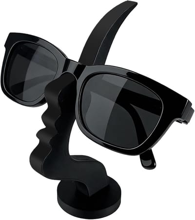 Glasses Holder Funny 3D Print, ESYFOR Glasses Stand Abstract Side Profile Design Sunglasses Holder Creative Sunglasses - ShopVlot