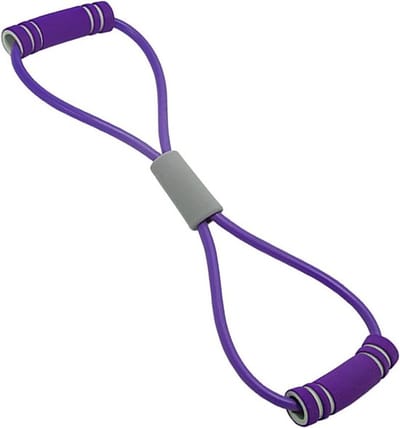 8-vormige spanband voor stretching en spanningstraining - PVC - veelzijdige elastische band voor arm, schouder en been - fitness sport