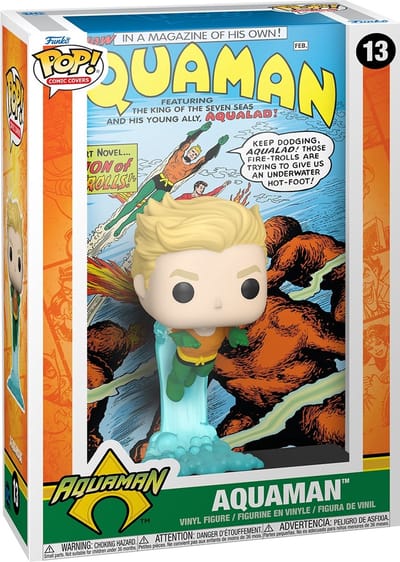 Funko Aquaman - DC Comics POP! Comic Cover Aquaman 9 cm Verzamelfiguur - Multicolours