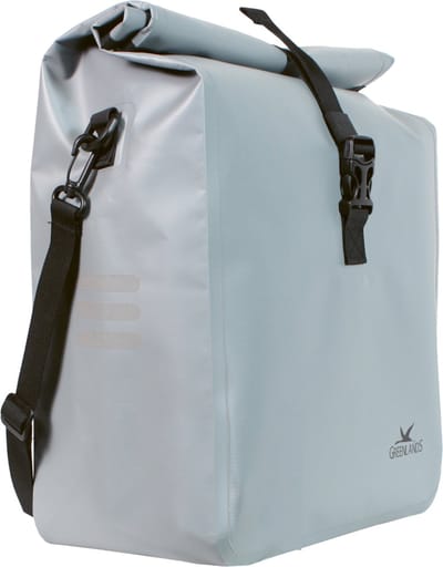 Greenlands Waterproof - fietstas - waterdichte fietstas - rolsluiting - grijs - 23 liter