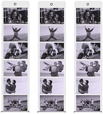 PromoHome Fotogordijn Set - 3 Transparante Fotohouders voor 6 Foto's 10x15 cm