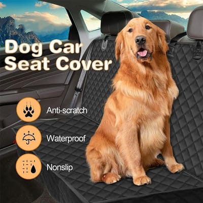 Hondendeken Auto - Beschermhoes Hond - Reizen met Huisdier - Naadloze Aansluiting - 5 Seater - Zwart
