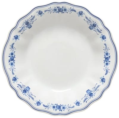 Costa Nova Porugees Aardewerk Pastabord 25cm Vila wit-blauw