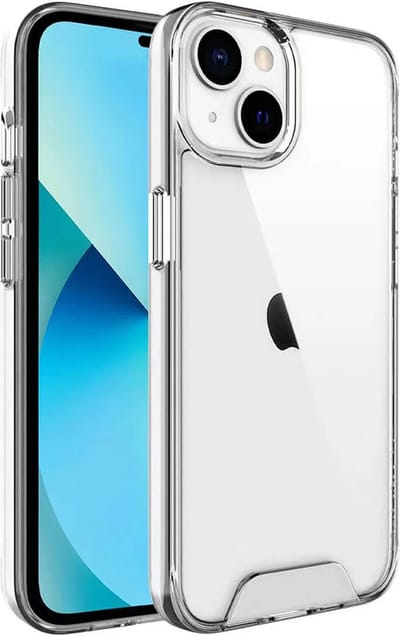 Military Grade Transparant - Bumper HQ Siliconen TPU Cover Geschikt voor: iPhone 15 Hoesje - Crystal Clear Case