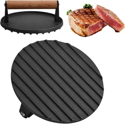 DailySupplies® Burger Smasher - Grill Press - Gietijzeren Bakplaat