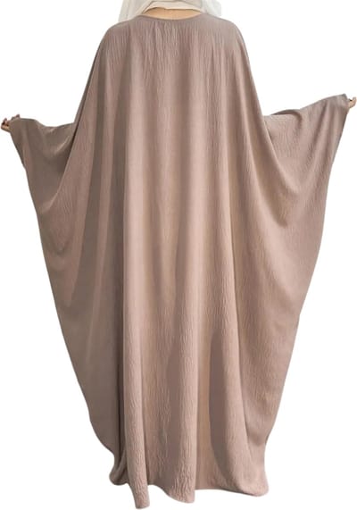 Nivard Islamitische Kleding - Djellaba Dames - Moslim Kleding - Arabisch Dames Kaftan - Alhamdulillah - Geelbruin