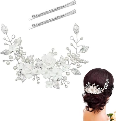 Elegante Haarband met Parels en Kristallen - Bruiloft & Feest Haaraccessoire voor Dames