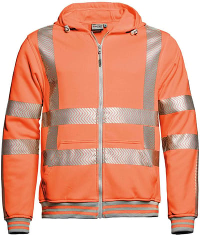 Santino Hooded Werkvest Vermont - Fluor Oranje - Maat S