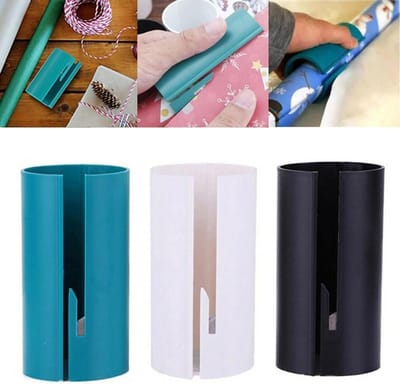Papier Snijder - Rol Snijder - Cadeaus Inpakken - Snel en Recht - Voor 1 Rol - Zwart