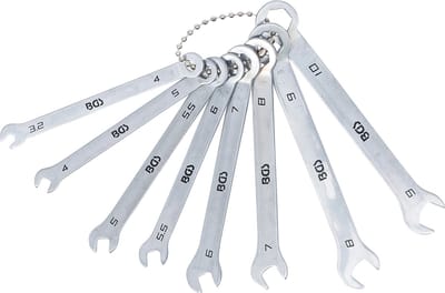 BGS Steekringsleutelset mini-uitvoering 4 - 10 mm 8 delig