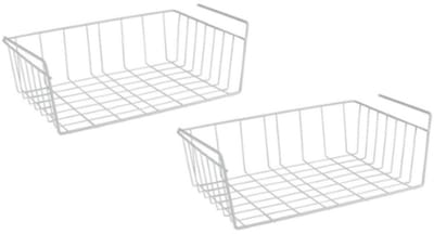 Metaltex - Set van 2 hangmanden - kasthangmand - opberger - organizer - Wit