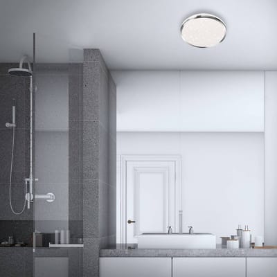 Briloner Acorus LED plafondlamp, IP44, sterdecor, Ø 28 cm
