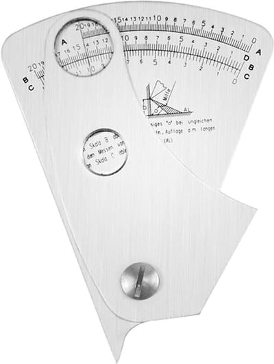 Dailygoods - RVS Waaiervormige Lasmeter met Nauwkeurigheid van 0,01 mm