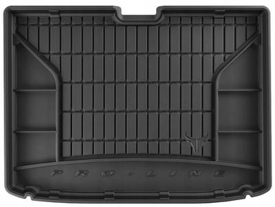 FROGUM PROLINE Kofferbakmat - Geschikt voor RENAULT CAPTUR II (vanaf 2019) - Onderste laadvloer - TPE Rubber - Zwart