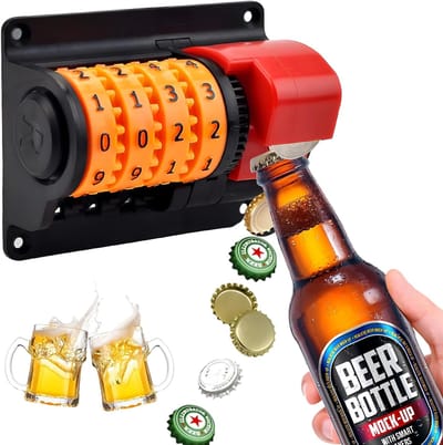 Flesopener wand met nauwkeurige cijferrecord, bieropener bieropener, bierflesopener, biergeschenken voor mannen, hem, vrouwen, vriend, vader
