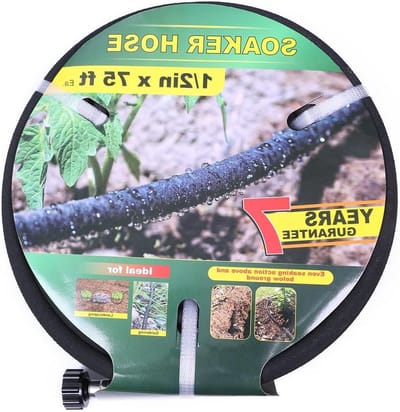 Soaker slang - Wekslang bewatering - Planten water geven - Bespaart water - 75 voet - Bruin
