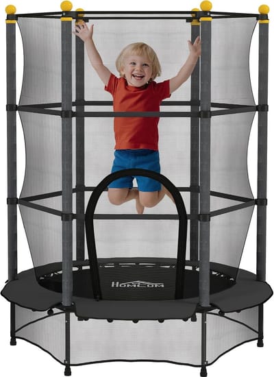 Kindertrampoline 1,40 meter met veiligheidsnet en bungee elastieken