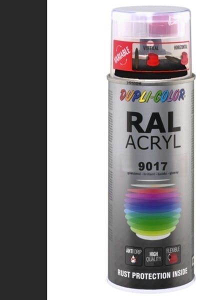 Motip Dupli-Color Spuitbus Acryl Hoogglans - RAL 9017 Verkeerszwart