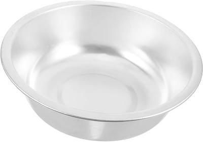Metalen Wasbak - Saladekom Mengkom - Keuken Gebruik - Duurzaam Aluminium Materiaal - 28.5 cm - Zilver