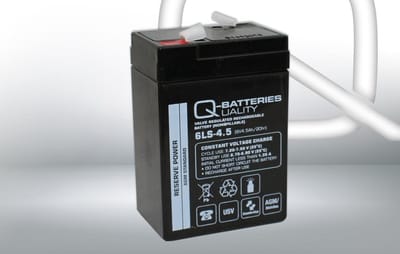 Q-Batteries 6LS-4.5 LS 6V 4.5Ah AGM