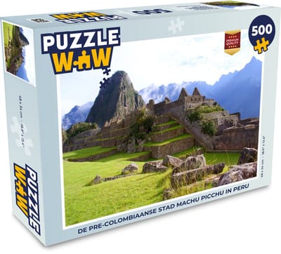 Puzzel De pre-Colombiaanse stad Machu Picchu in Peru - Legpuzzel - Puzzel 500 stukjes