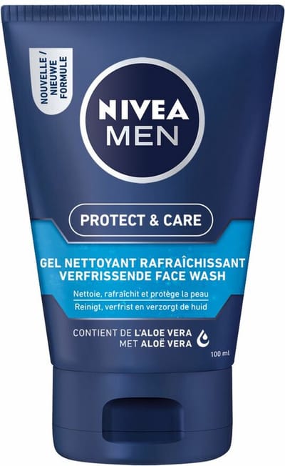 NIVEA Men Face Wash Protect & Care - 6 x 100 ml - Voordeelverpakking