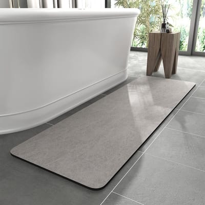 Dailygoods- Badmat Antislip - Superabsorberend - Sneldrogend - Douchemat - Badkamermat - 40 x 120 cm - Schimmelwerend