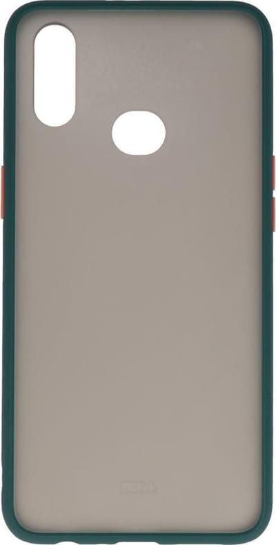 Hoesje Geschikt voor de Samsung Galaxy A10s - Hard Case Backcover Telefoonhoesje - Donker Groen
