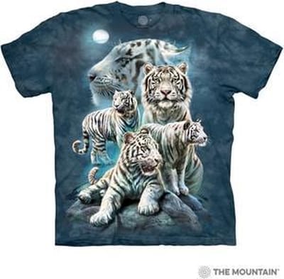 The Mountain Adult Unisex T-Shirt - Night Tiger Collage